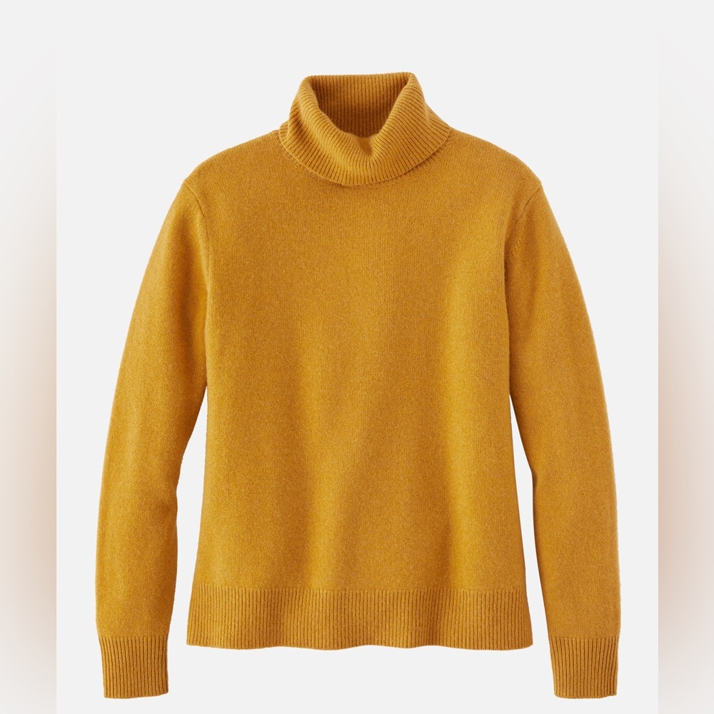 Pendleton Mustard Yellow 100% Cashmere Turtleneck Sweater – Women’s‎